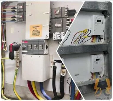 ABB main switch, breakers and electricity meters for warehouses in Dubai Investments Park