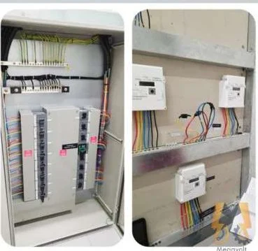 Distribution panel and individual electricity meters for shop units in Liwan, Dubai